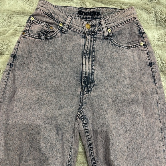 MOTHER Women's Straight Leg Jeans in Light Purple - Picture 5 of 14